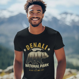 Denali National Park Alaska Forest Landscape Tシャツ