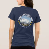 Denali National Park Alaska Mountain view トライブレンドＴシャツ (裏面)