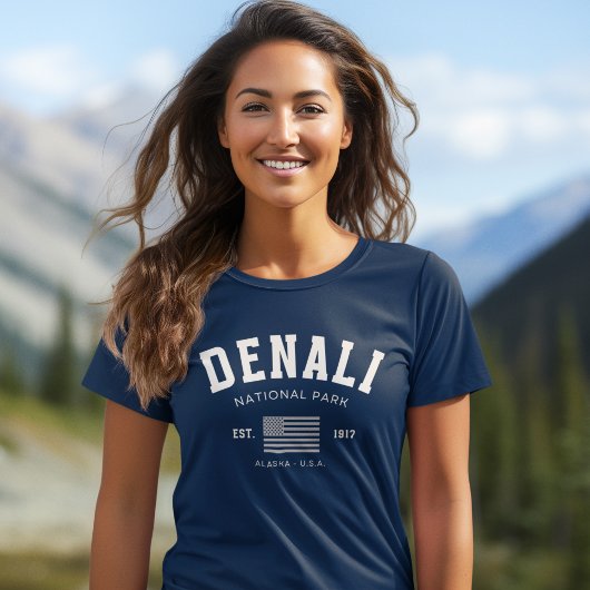 Denali National Park Alaska Mountain view トライブレンドＴシャツ