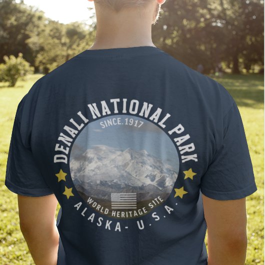 Denali National Park Alaska Mountain view Tシャツ