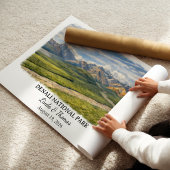 Denali National Park Alaska Poster, Watercolor ポスター