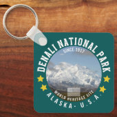 Denali National Park Alaska Since 1917 キーホルダー (正面)