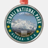 Denali National Park Alaska Since 1917 メタルオーナメント (正面)