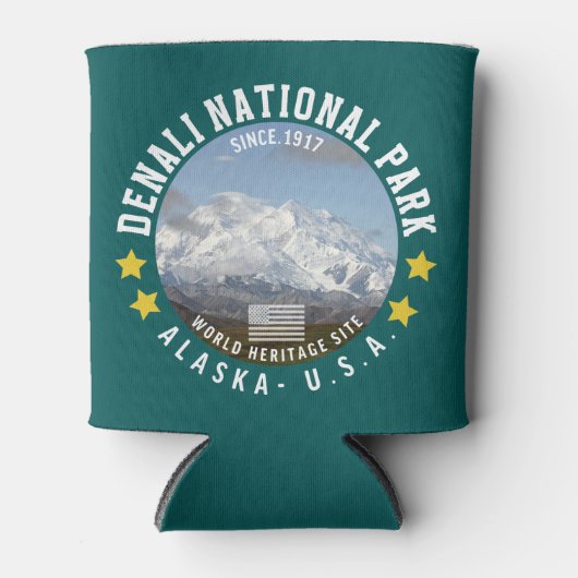 Denali National Park Alaska Since 1917 缶クーラー (正面)