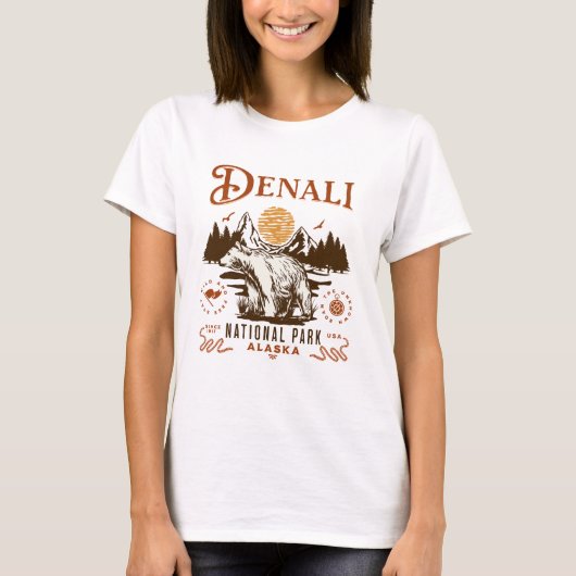 Denali National Park Alaska Tシャツ (正面)