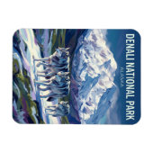 Denali National Park and Preserve Alaska マグネット (横)