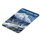 Denali National Park and Preserve Alaska マグネット (左側)