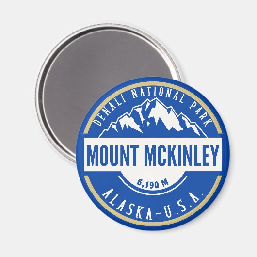 Denali National park Mount Mckinley マグネット (正面/裏面)