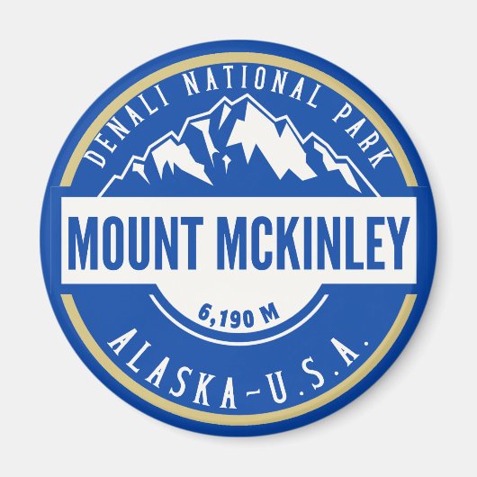 Denali National park Mount Mckinley マグネット (正面)