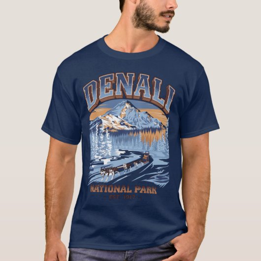 Denali National Park Mt Denali Denali highway Dena Tシャツ (正面)