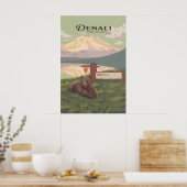 Denali National Park Travel Poster ポスター (キッチン)
