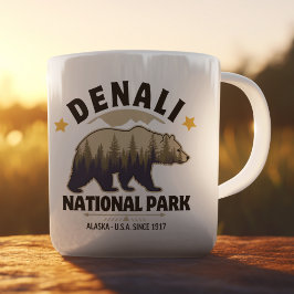 Denali National Park: Untamed Alaskan Forests コーヒーマグカップ