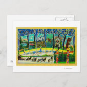 Denali Nat'l Park, Alaska - Large Letter Scenes ポストカード (正面/裏面)