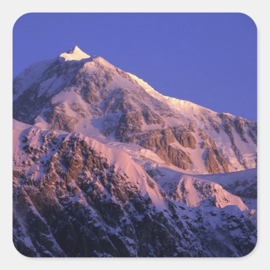 Denali Peak Mt. McKinleyのサミット) スクエアシール (正面)