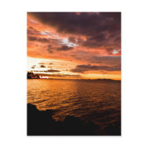 Denaruの島の日没、フィージー