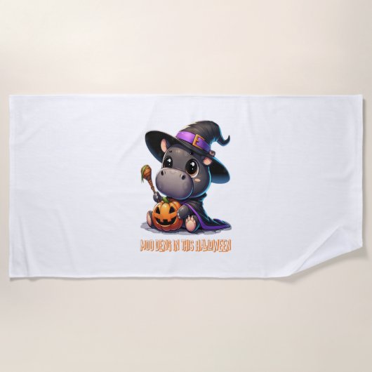 DENG モー WITCH Tシャツ ビーチタオル (正面)