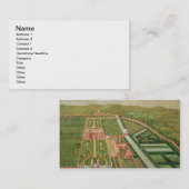 Denhamの場所、Buckinghamshire、c.1695 (canvの油 名刺 (正面/裏面)