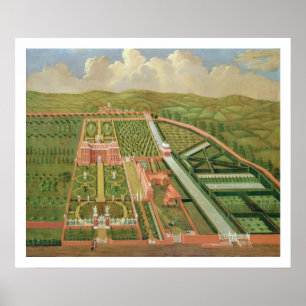 Denham Place, Buckinghamshire, c.1695 (油オン・カノフ) ポスター