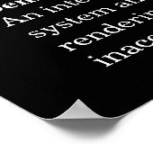 Denial of Serviceセキュリティ認識度ポスター ポスター (角)