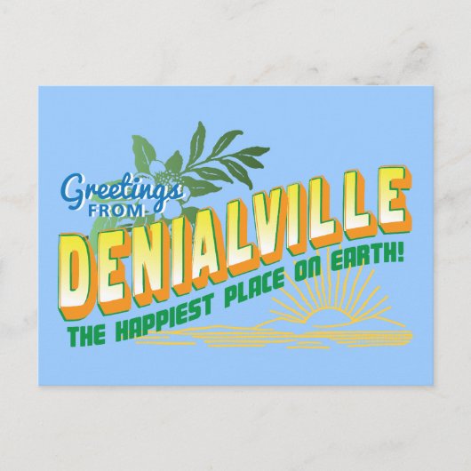Denialvilleからの挨拶 – 拒否 ポストカード (正面)