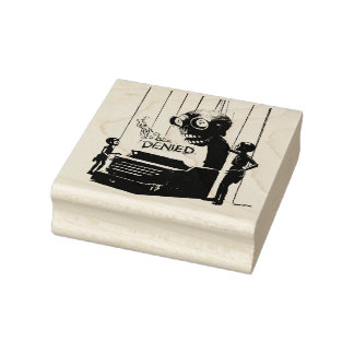 “Denied” - Signed, The Printer ラバースタンプ