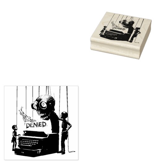“Denied” - Signed, The Printer ラバースタンプ (押印)