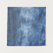 Denimテクスチャ:ファブリッ擦り切れたクバックグラウンド タペストリー (正面(横))