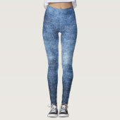 Denimテクスチャ：ファブリッ擦り切れたクバックグラウンド レギンス (正面)