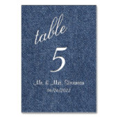 Denimテーブル番号 テーブルナンバー (裏面)