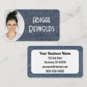 Denimフォトフレーム 名刺 (正面/裏面)