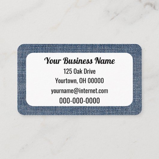 Denimフォトフレーム 名刺 (裏面)
