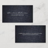 Denimマテリアルの背景 名刺 (正面/裏面)