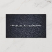 Denimマテリアルの背景 名刺 (裏面)