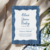 Denim A Blue Jean Baby Shower 招待状