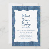 Denim A Blue Jean Baby Shower 招待状 (正面)