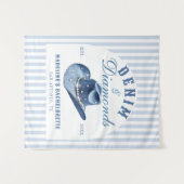 Denim and Diamonds Bachelorette Backdrop Cowgirl タペストリー (正面(横))