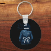 Denim And Diamonds Bow Ladies Girls Jeans Women  キーホルダー (正面)