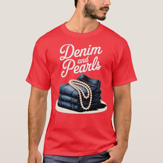 Denim and Pearls for Ladies 2025 Denim With Pearls Tシャツ (正面)