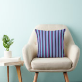 Denim, Blue and Soft Purple Stripes クッション (椅子)