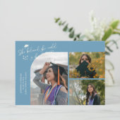 Denim Blue Graduate She Believed Multi Photo 案内状 (スタンド正面)