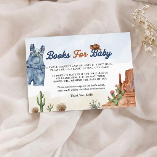 Denim Blue Jean Books for Baby Card  エンクロージャーカード
