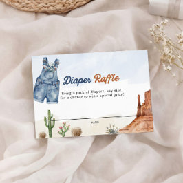 Denim Blue Jean Diaper Raffle Card  エンクロージャーカード