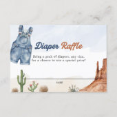 Denim Blue Jean Diaper Raffle Card  エンクロージャーカード (正面)