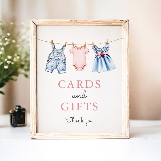 Denim Blue Jean Girl Cards and Gifts Poster ポスター