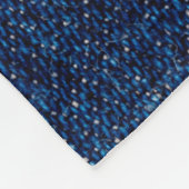 Denim blue jeans fabric frame. Bleached denim fabr フリースブランケット (角)