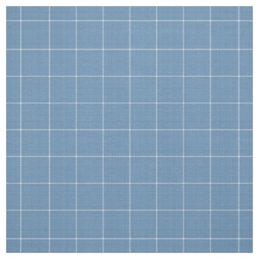 Denim Blue Large Gingham Checkered pattern ファブリック (見本)