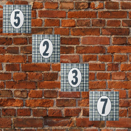 Denim Blue Sageグリーンとホワイトカスタマイズ可能 タイル