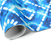 Denim blue tie die texture repeat modern pattern ラッピングペーパー (ロールコーナー)
