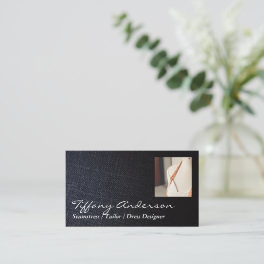 Denim  | Button Needle and Thread | Tailor 名刺 (スタンド正面)