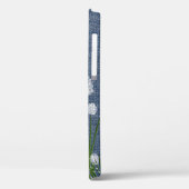 Denim Case-Mate iPhoneケースに花をパフ Case-Mate iPhoneケース (裏面 / 左)